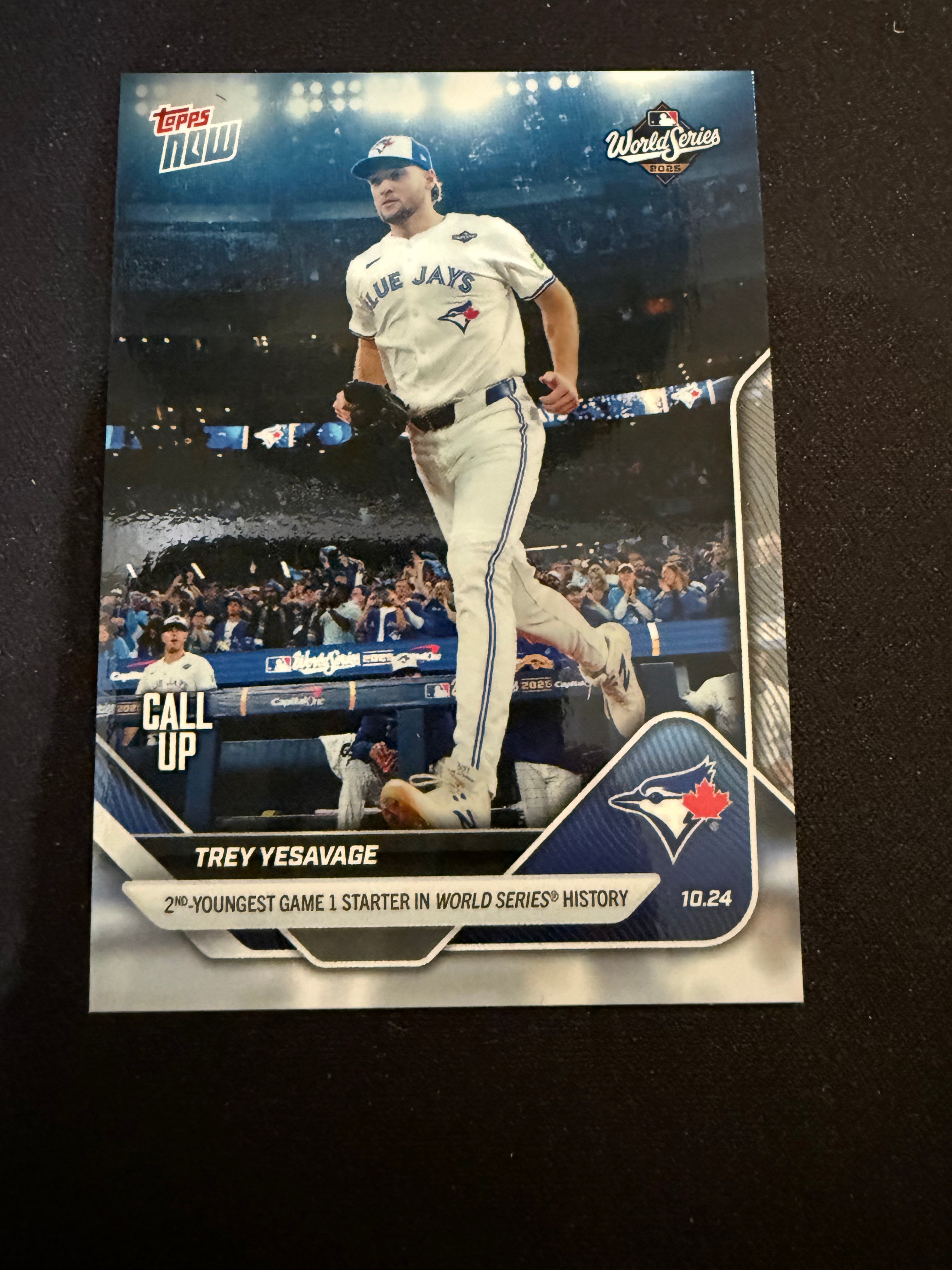 Trey Yesavage's World Series Topps Now #884