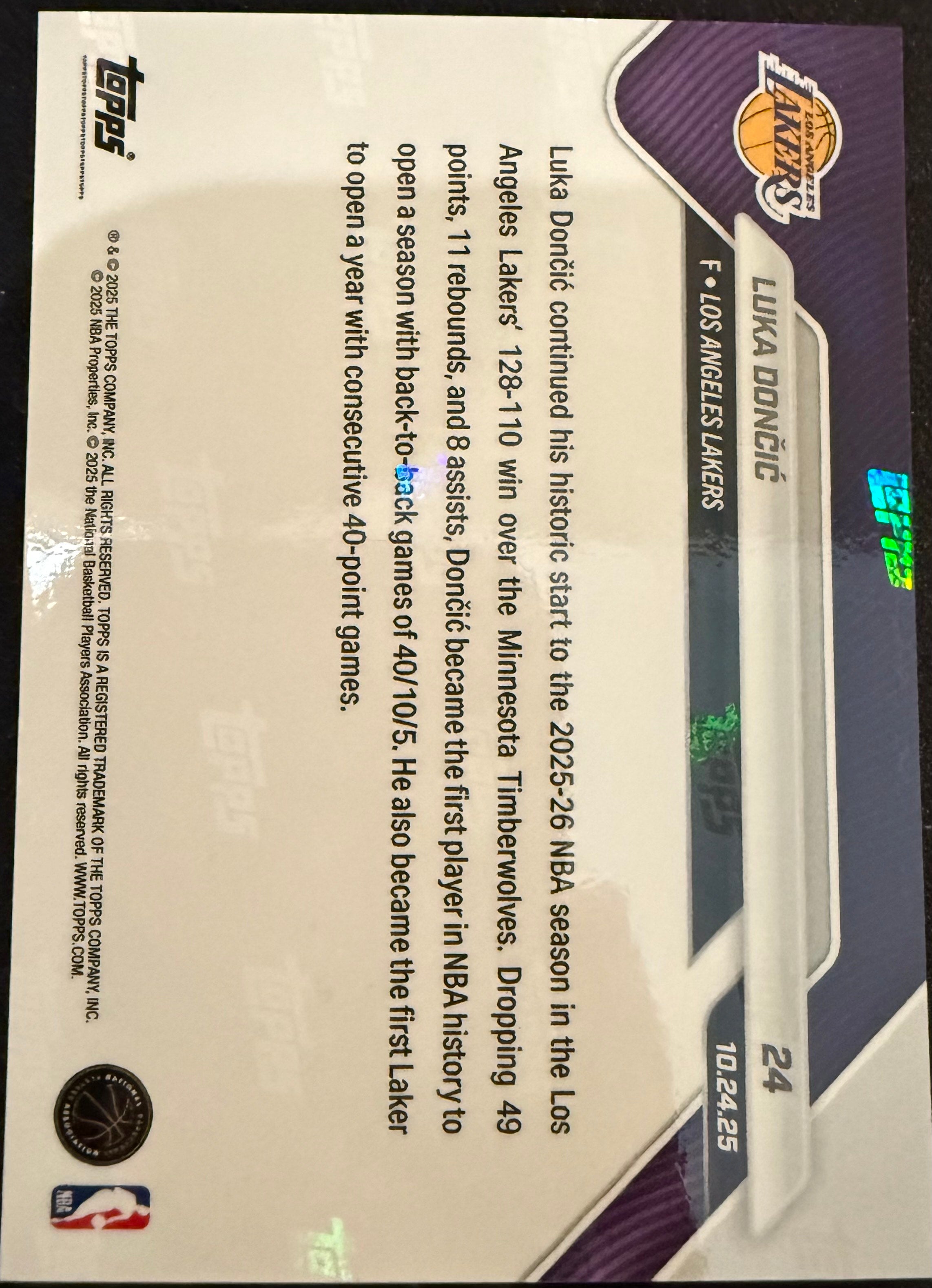 Luka Dončić Topps Now #24